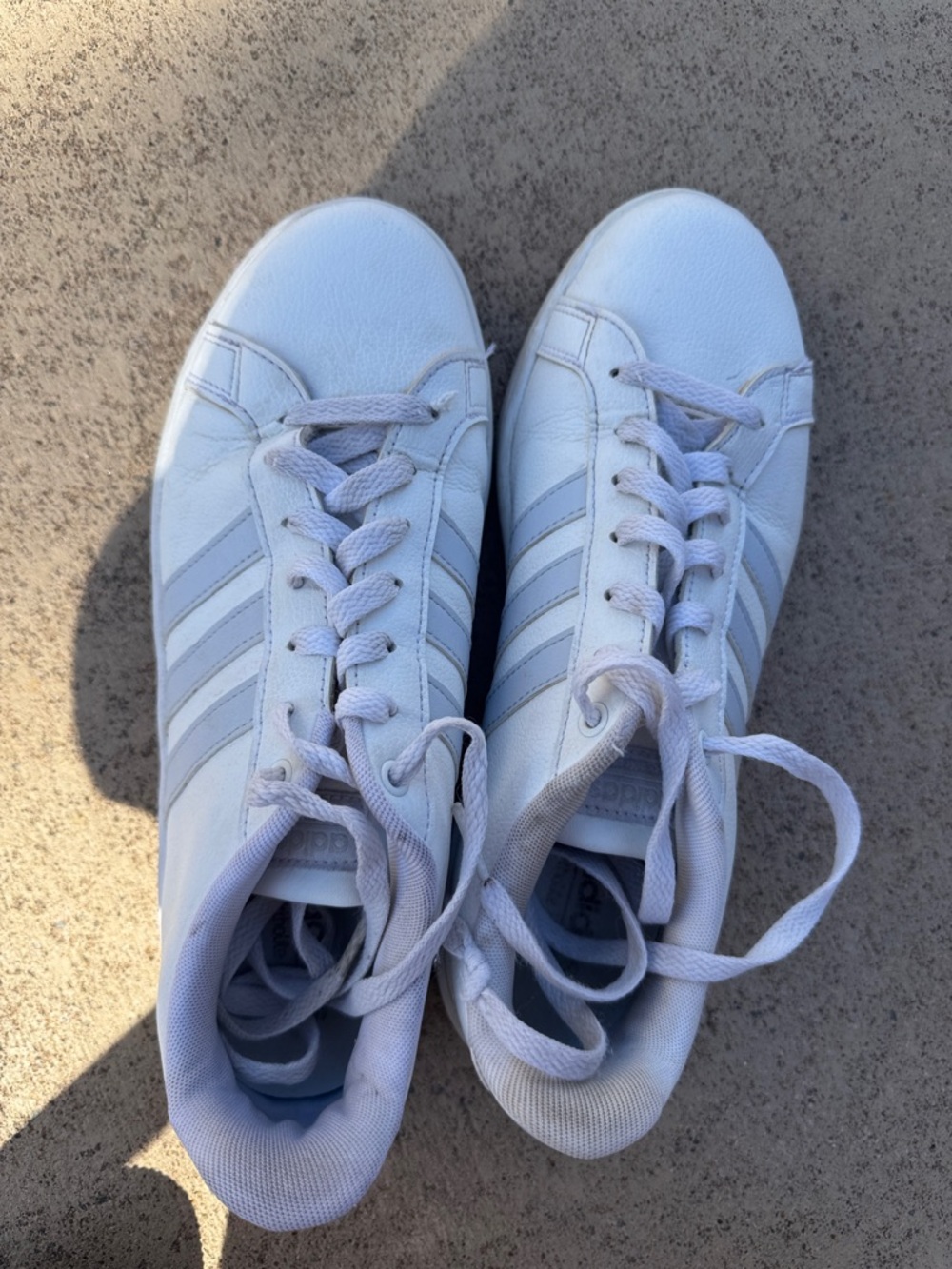 adidas White & Light Gray Women's Sneakers